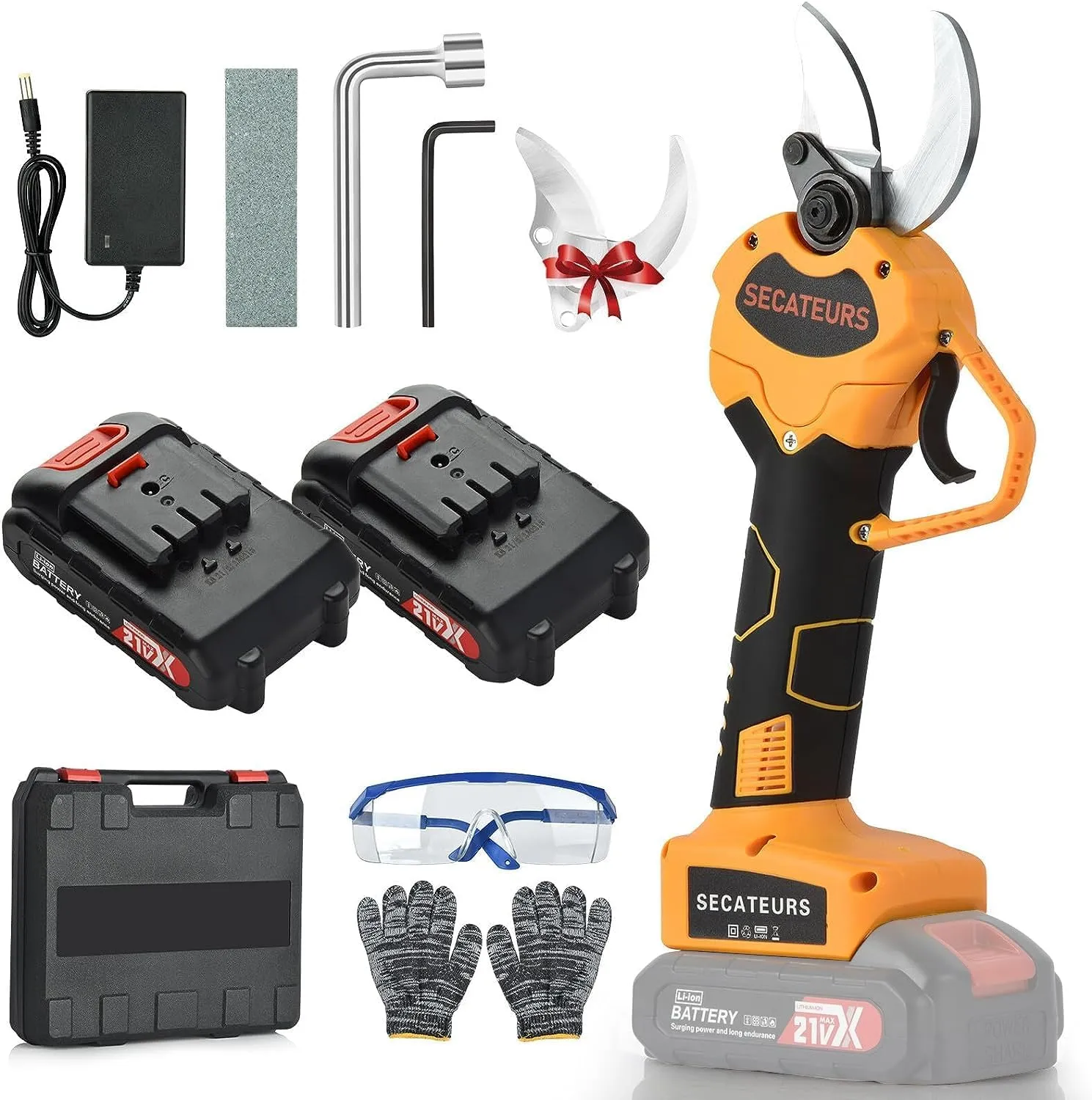 Sécateur Électrique avec 2 Batteries 21V