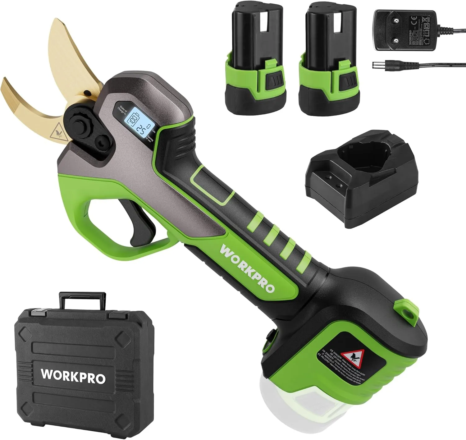 WORKPRO Sécateur Électrique Brushless 12 V
